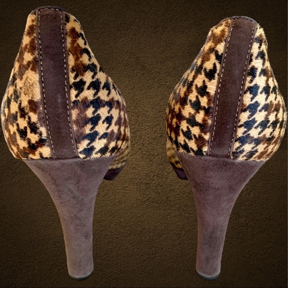 BROOKS BROTHERS HOUNDSTOOTH PLATFORM PUMPS - Picture 3 of 5